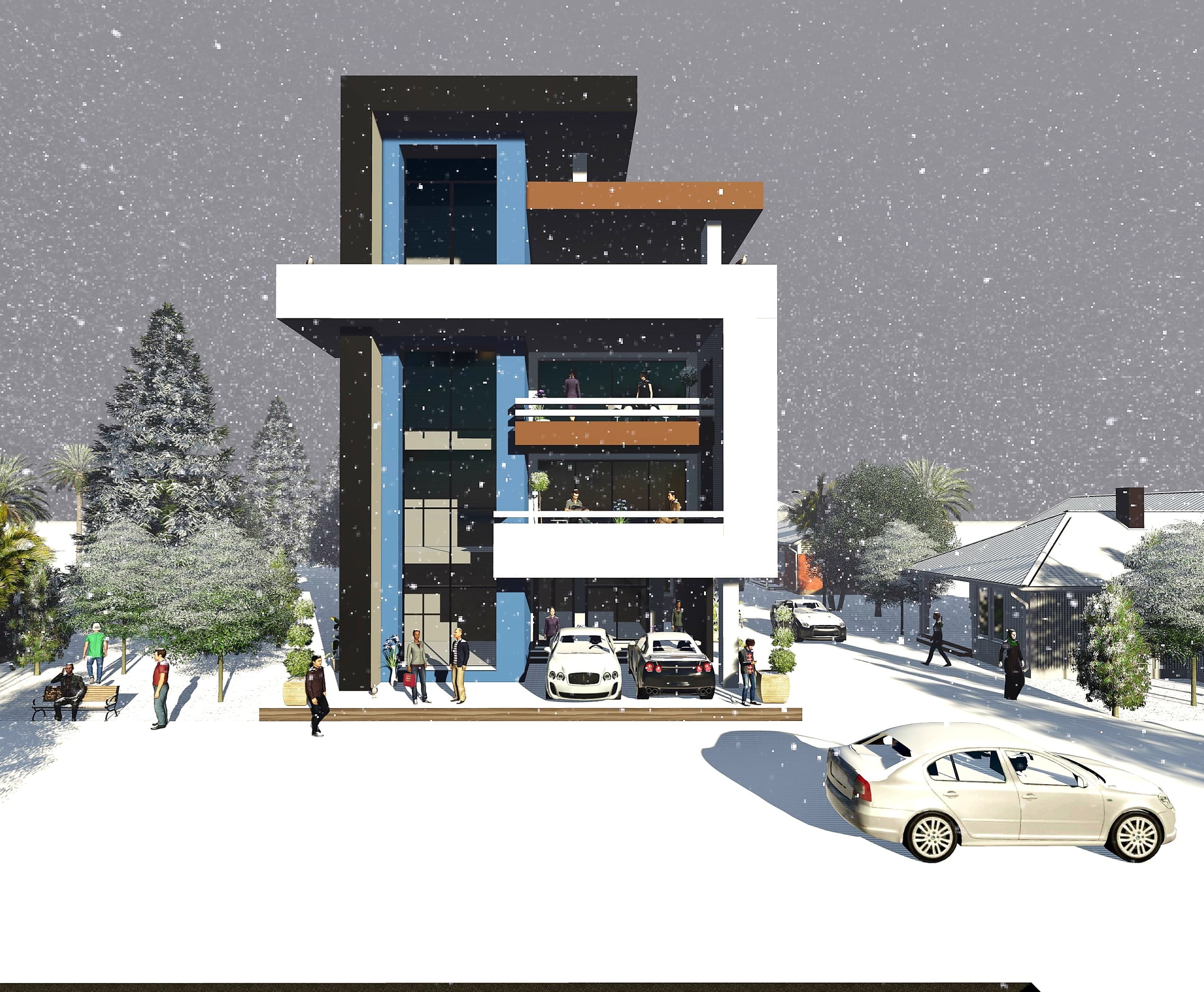 G+3 LAXURY RESIDENCE DESIGN